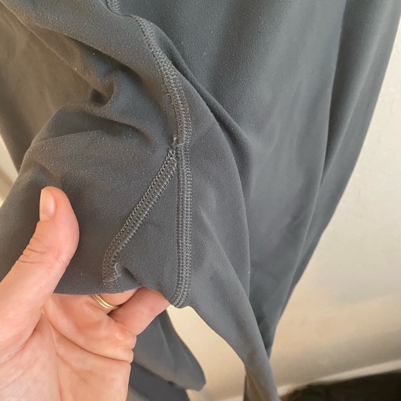 Athleta Ultra High Rise elevation tight, green/grey color. Small/Tall. - Picture 4 of 4